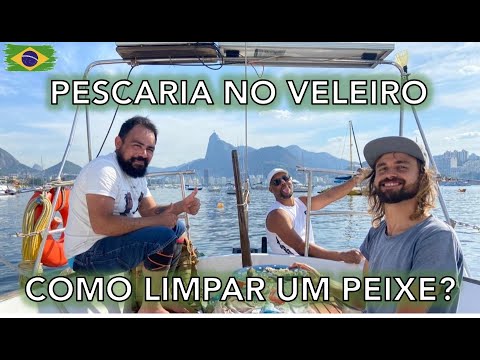 Pescaria no veleiro. Como limpar o peixe? Como pescar? Como preparar o peixe fresco? Morando a bordo