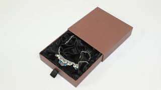 Alibaba China Supplier Guangzhou Yifeng Wholesale Customized Jewelry Packaging Drawer Box With Satin