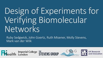 Ruby Sedgwick: Design of Experiments for Verifying Biomolecular Networks