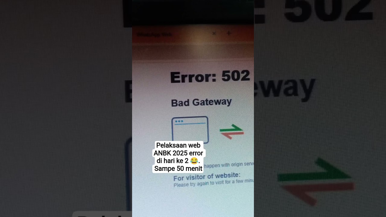 Pelaksanaan ANBK 2025 SD error dihari kedua. proktor error. exambrowser error . teknksi ngopi haha