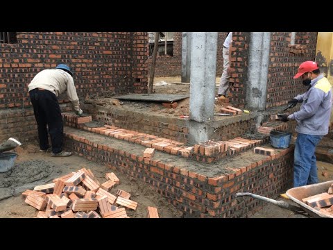 Project And Skill In Building Fast And Precise Porch Brick Steps ...