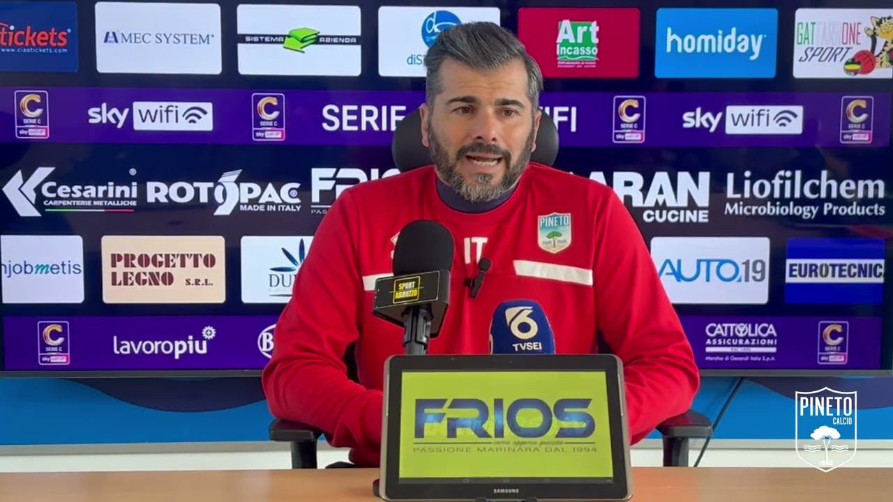 Aspettando PONTEDERA - PINETO: mister Tisci