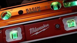 Level in the Dark! Klein vs Milwaukee Lighted Levels: Spoiler- neither wins! Good, bad & annoying!