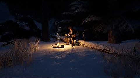 The Wintering [WINTER SURVIVAL GAME UE4] - warmth from the fire