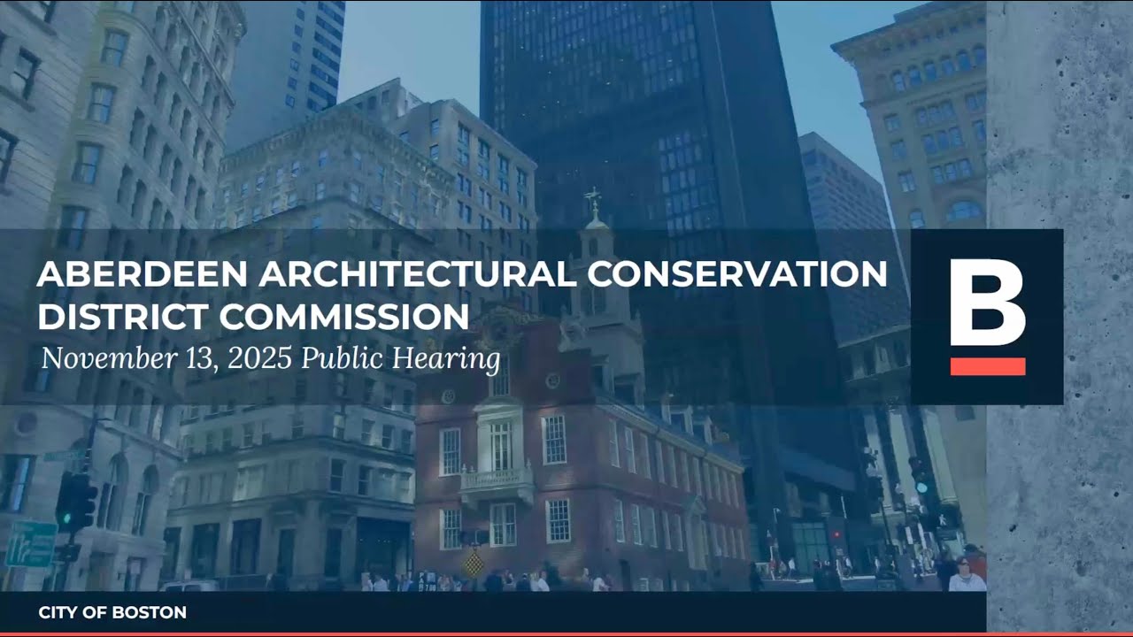Aberdeen Architectural Conservation District Commission November 13, 2025 Public Hearing