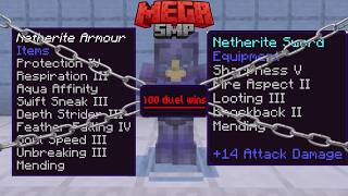 I got OP gear by playing duels in the MEGA SMP screenshot 5
