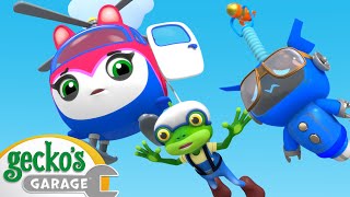 Gecko is Sky High | Go Gecko's Garage! | Gecko's Adventures | Kids Cartoons