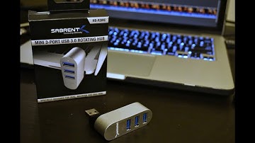 Sabrent 3-Port Aluminum Mini USB Hub