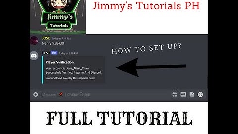 GTA SAMP TUTORIAL (MOST REQUESTED): HOW TO SET UP DISCORD VERIFICATION FULL TUTORIAL (LONG VIDEO)