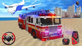 Rosenbauer Firefighter Rescue Mission - Fire Truck Simulator NCT Siren Sound! | Android Gameplay iOS screenshot 1