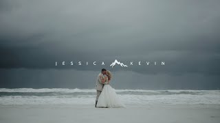 An intimate elopement in the middle of a hurricane // Destin, Florida beach wedding