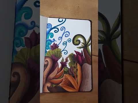 Marker Doodle 104 #colorful #markers #abstract #creative #vibrant #art #doodleart #drawing #flowers