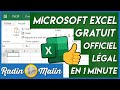 Comment avoir microsoft excel gratuit officiel et lgal en 1 minute 