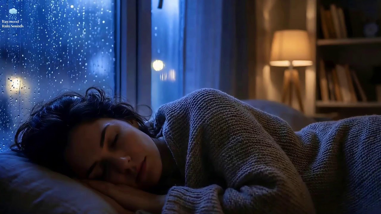 Enter Calm Mode Fast! Rain and Girl Serenity Bring Deep Sleep Energy