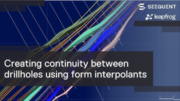 Creating continuity between drillholes using form interpolants in Leapfrog Geo
