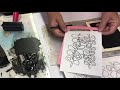 See draw print  online trace monoprint class