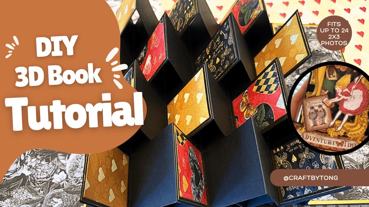 3D Alice in Wonderland Book REVEALED | Secret Pop-Up Mechanism Tutorial (Beginner Friendly)