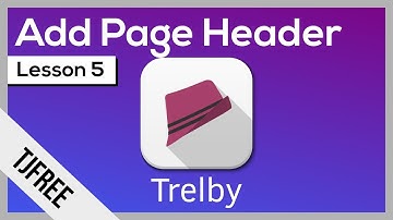 Trelby Lesson 5 - Add and Customize Page Headers