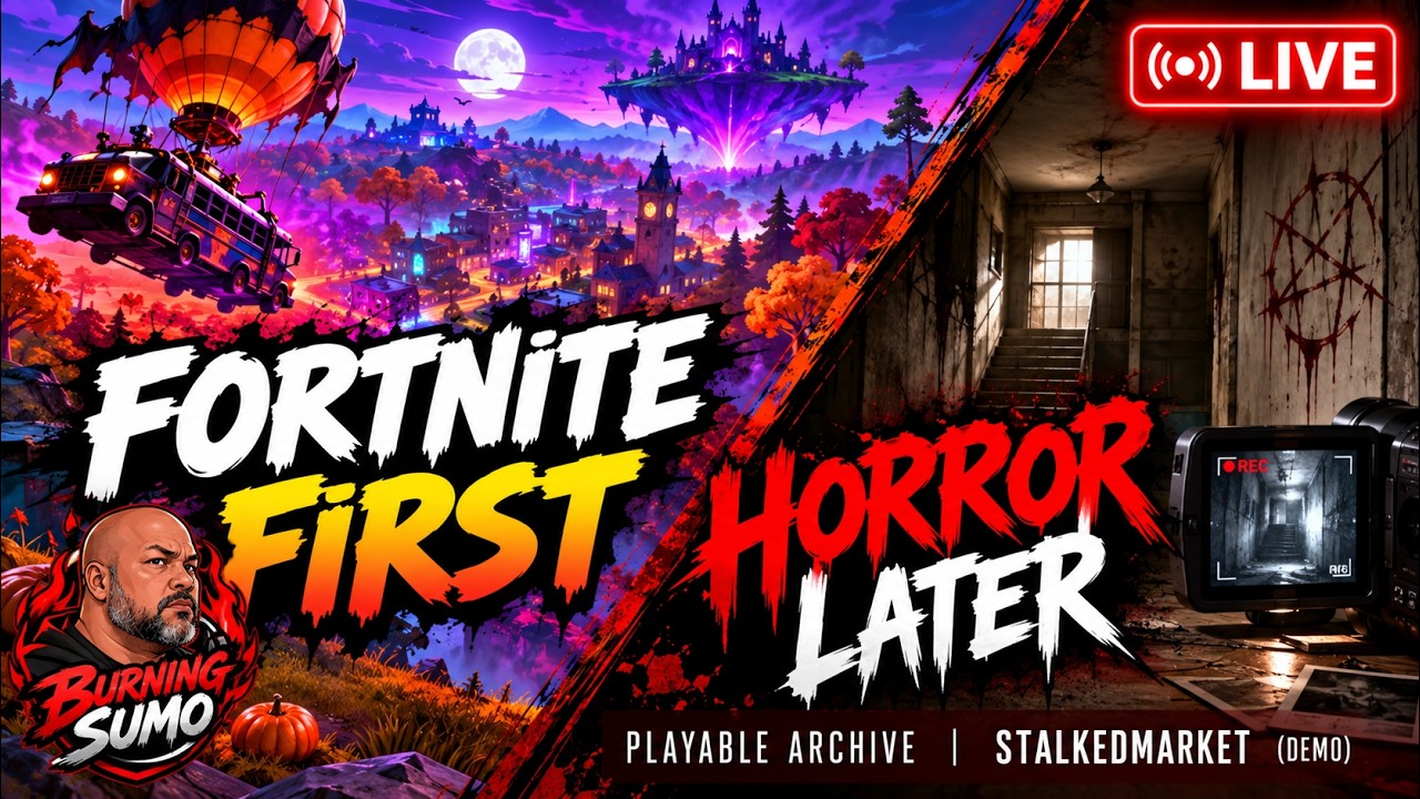 Fortnitemares First... HORROR Games Later! 🎃😱 | Halloween Gaming LIVE