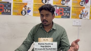 Congratulations Mr.Yashraj for getting placed As Test Engineer