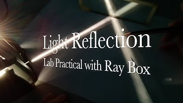 PRACTICAL: How to conduct experiment on light reflection with a mirror and a ray box - Physics Rox