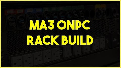 MA3 onPC Rack Build