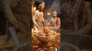 Baadshah ki farmaish par chef ne pesh kiye garma garam gulaab jamun 👑🔥 #FoodReels #GulabJamun #fyp