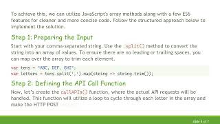 How to Efficiently Make API POST Calls Using ECMAScript 6 Loops Information
