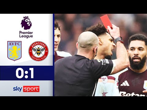 Schade sieht Rot, Villa sieht Röter! | Aston Villa - FC Brentford | Highlights - Premier League