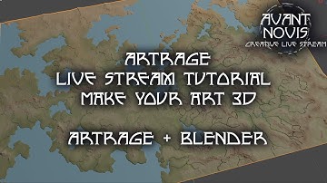 ARTRAGE Live stream Tutorial Make your art 3d (sound issues until 2:06)