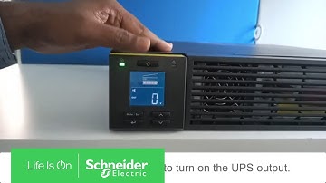 How to Turn On UPS  SRV3KL-IN Through Display | Schneider Electric Support