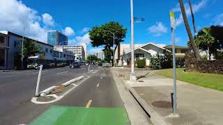 Electric Scooter Joyride Honolulu - South King Street Bike Lane - DJI Osmo Pocket 2 Camera Test