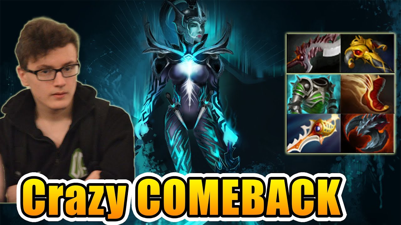 Miracle- Dota 2 [Phantom Assassin] Ranked Match - Crazy COMEBACK