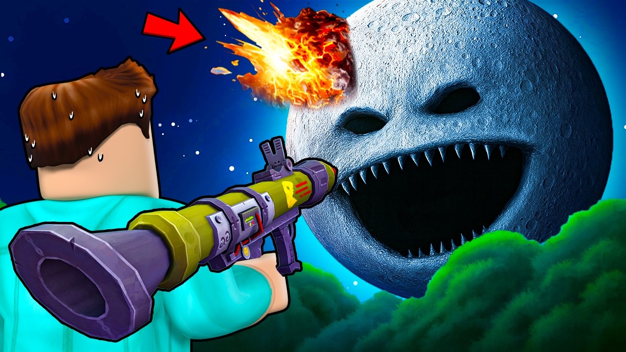 THE MOON ATTACKED US IN ROBLOX !!