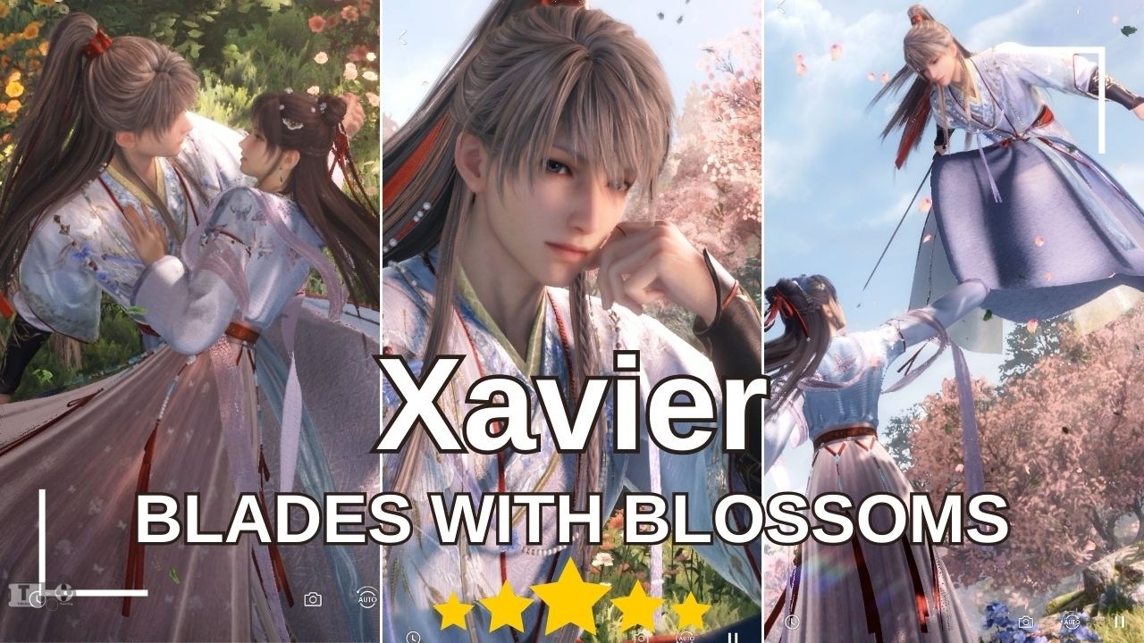 ⭐Xavier Blades with Blossoms Love and Deepspace Mortality's Tenderness CNY
