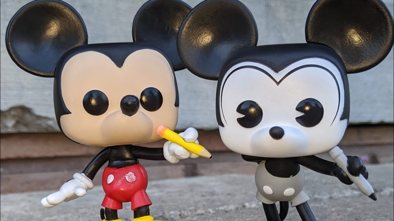 Funko Pop Mickey Mouse 50th Anniversary Walt Disney Archives Classic Mickey & Plane Crazy Mickey