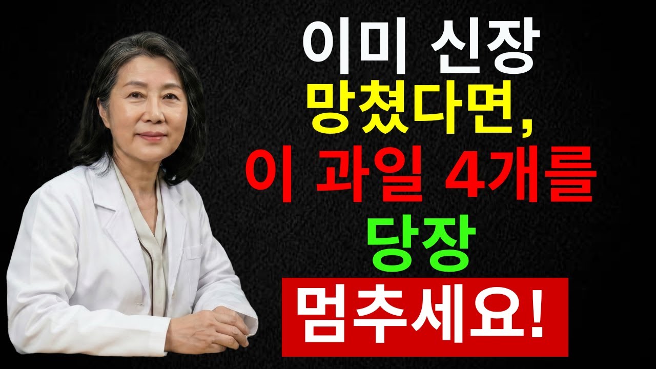 60세 이후 절대 먹지 마세요! 콩팥을 조용히 망가뜨리는 과일 4가지 충격 진실 | 시니어 인포