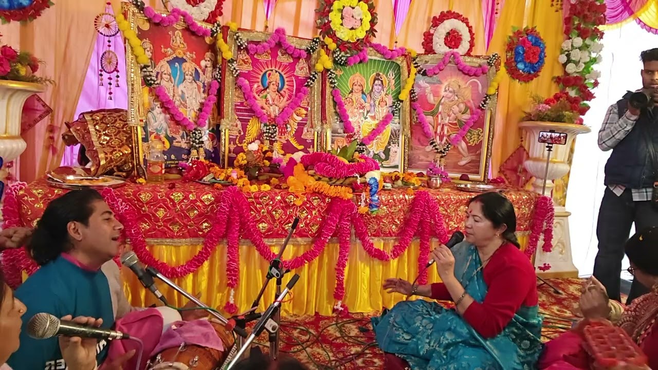 शादी सेरेमनी महिला संगीत में कीर्तन मंडली 🌺🌺🌺🌺🙏@#Trending#🌺🌺🙏