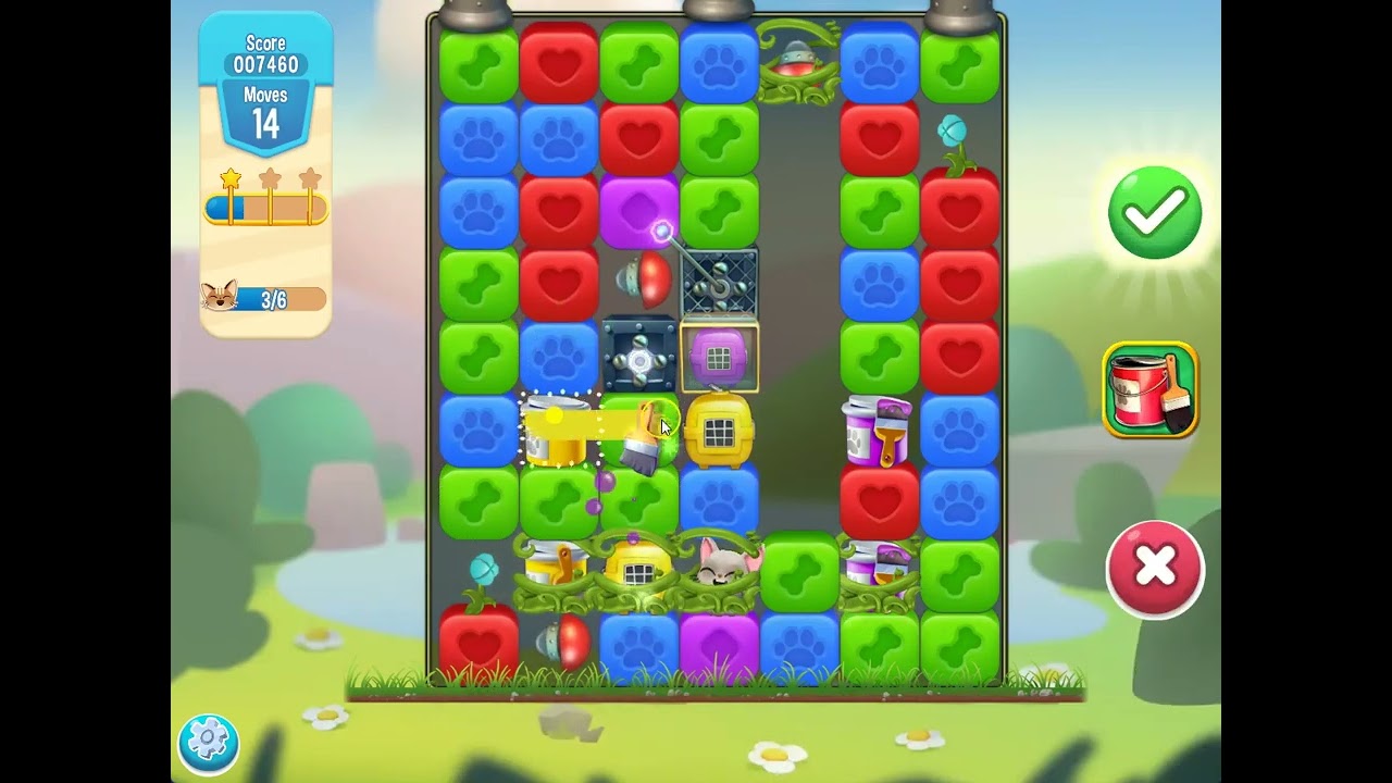 Pet Rescue Saga level 5293 no boosters | PuzzledCubes.site