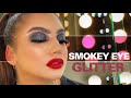 ¿Como hace un smokey eye con glitter? Labios rojos súper fácil - JUANHERNANDEZMAKEUP