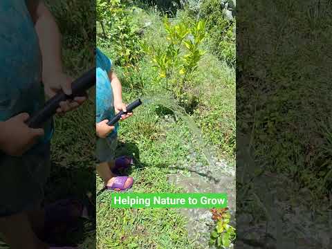 Kid Helping Nature to Grow #nature #water #kids #kidsvideo #helpnature