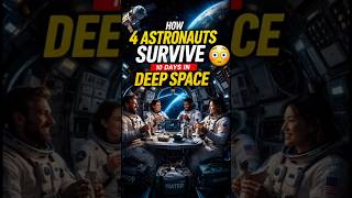 🚀 How 4 Astronauts Survive 10 Days in Deep Space 😳#space #nasa#satellite