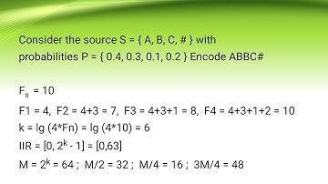 Integer Arithmetic Coding I Encoding I Arithmetic Coding I Encoding Techniques I Data Compression