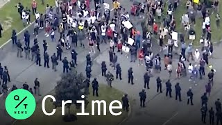 Protesters Stand Off With Detroit Police Where Officer Fatally Shot Man
