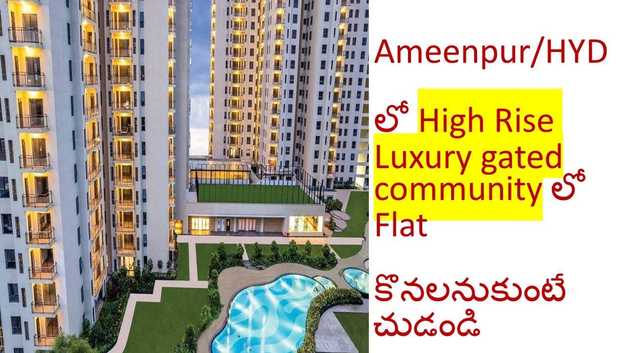 Illustration of High-Rise Luxury Homes In Gated Community