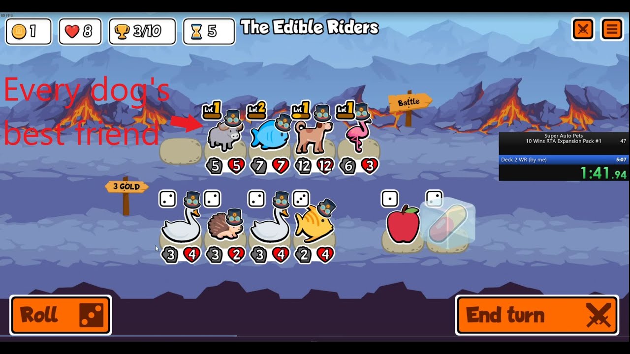 Super Auto Pets Expansion Pack 1 10 Win Arena Speedrun