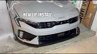 Front Lip install on a 2025 Kia K5 GT
