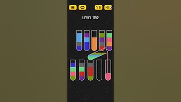 Water Sort Puzzle Level 1192 Walkthrough Solution Android/iOS 💦