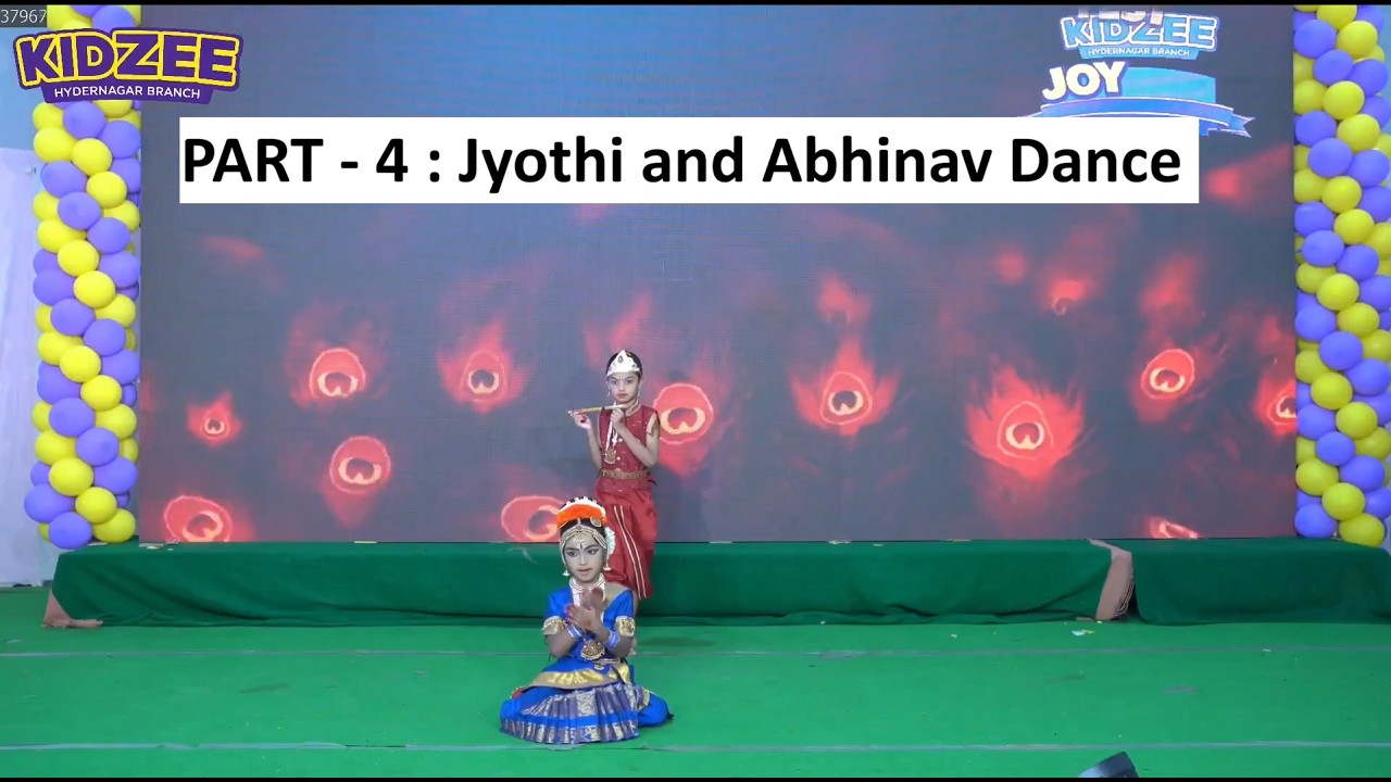 Kidzee Hydernagar Joy Fest - Part 4 | Jyothi and Abhinav Dance | PreSchools in Hyderabad |