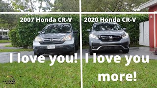 Real life Test Drive: 2007 Honda CRV vs 2020 Honda CRV ...  no contest!